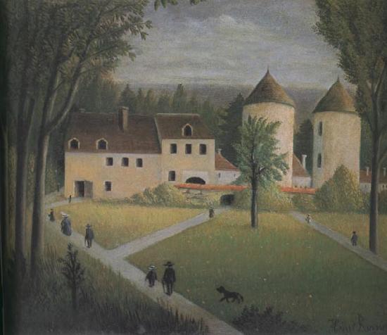 Henri Rousseau The Promenade to the Manor Sweden oil painting art